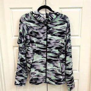 Lululemon Zip Up Running Jacket, Size 10, multi colored